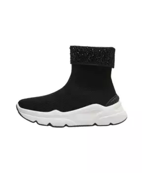 Кроссовки со стразами Emanuelle Vee, черный