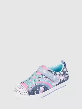 Кроссовки со светодиодами модель "Зачарованный Единорог" SKECHERS, синий металлик