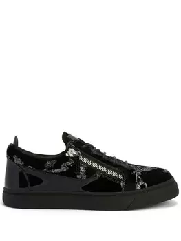 Кроссовки со вставками Giuseppe Zanotti, черный