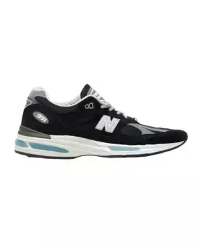 Кроссовки со вставками и вышивкой логотипа. New Balance, черный