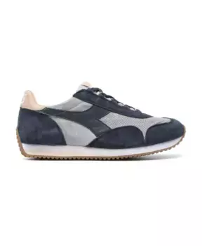 Кроссовки со вставками из замши стального Diadora, серый