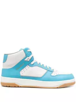 Кроссовки со вставками Santoni, белый