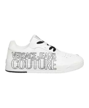 Кроссовки со звездами и узором на шнуровке Versace Jeans Couture, белый