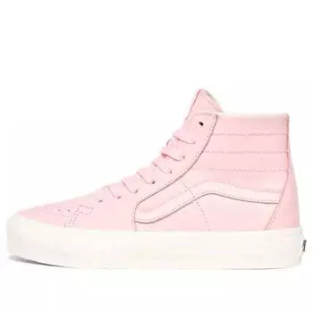 Кроссовки soft leather sk8-hi pink Vans, розовый