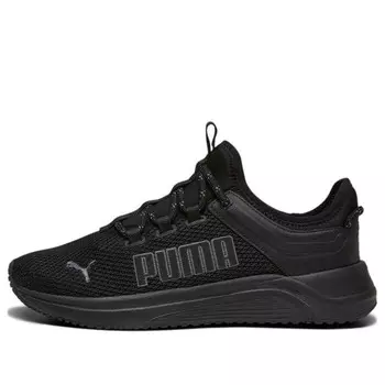 Кроссовки softride astro slip-on 'black cool dark grey' Puma, черный