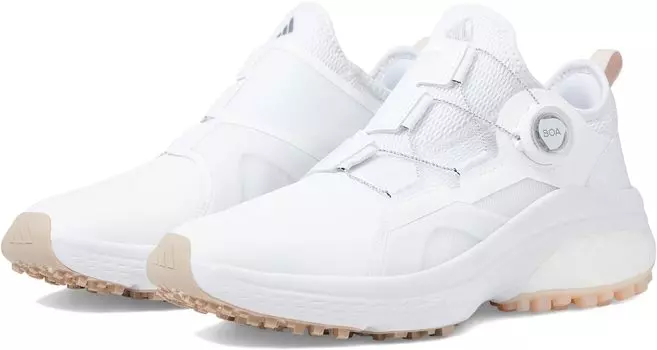 Кроссовки Solarmotion Boa Golf Shoes adidas, цвет Footwear White/Silver Metallic/Wonder Quartz