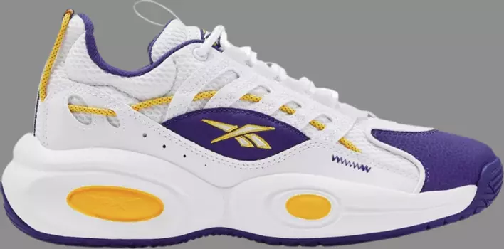 Кроссовки solution mid 'white purple gold' Reebok, белый