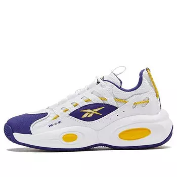 Кроссовки solution mid 'white purple gold' Reebok, белый
