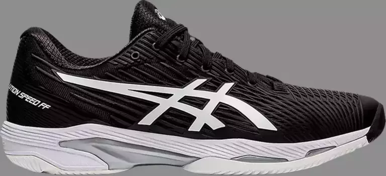 Кроссовки solution speed ff 2 'black white' Asics, черный
