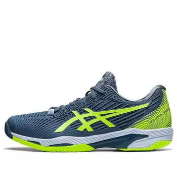 Кроссовки solution speed ff 2 'steel blue hazard green' Asics, синий