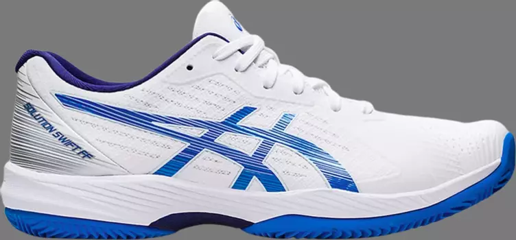 Кроссовки solution swift ff clay 'white electric blue' Asics, белый