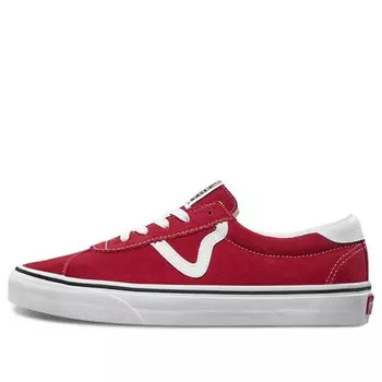 Кроссовки soprt skate sneakers old skool shoes 'white red' Vans, белый