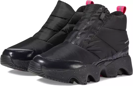 Кроссовки SOREL Kinetic Impact Puffy Zip Aurora Waterproof, цвет Black/Grill