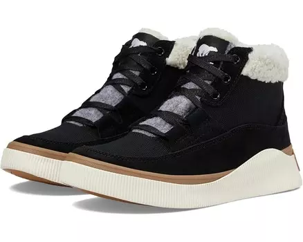 Кроссовки SOREL Out N About IV Mid Sneaker Waterproof, цвет Black/Sea Salt