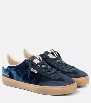 Кроссовки Soul Star из велюра и замши Golden Goose, Navy/White