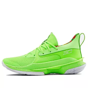 Кроссовки sour patch kids x curry 7 'lime' Under Armour, зеленый