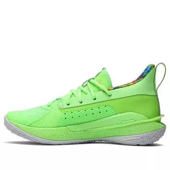 Кроссовки sour patch x curry 7 'lime' Under Armour, зеленый