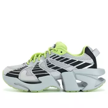 Кроссовки space low sneakers 'silver black green' Fila, серебряный