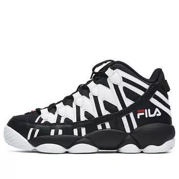 Кроссовки spaghetti mid black/white Fila, черный
