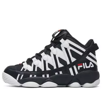 Кроссовки spaghetti mid-cut black/white Fila, черный