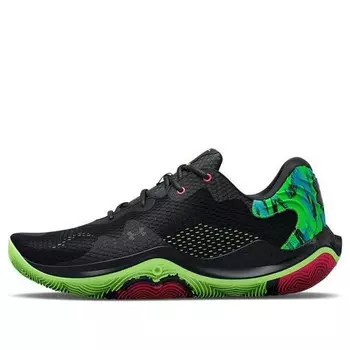 Кроссовки spawn 4 printed 'black' Under Armour, черный