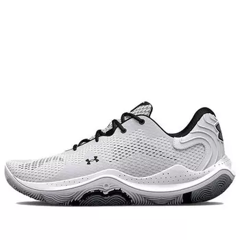 Кроссовки spawn 4 'white metallic silver' Under Armour, серый
