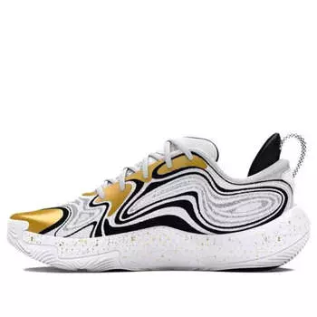 Кроссовки spawn 6 'white metallic gold' Under Armour, белый