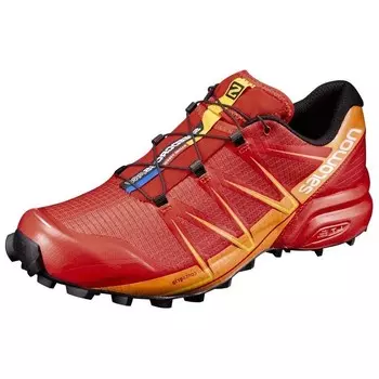 Кроссовки SPEECCROSS PRO мужские низкие красный и желтый Salomon