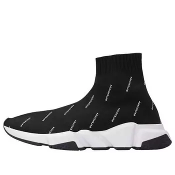 Кроссовки speed 1.0 sneakers 'black logo print' Balenciaga, черный