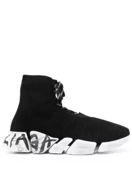 Кроссовки Speed 2.0 Graffiti BALENCIAGA, черный