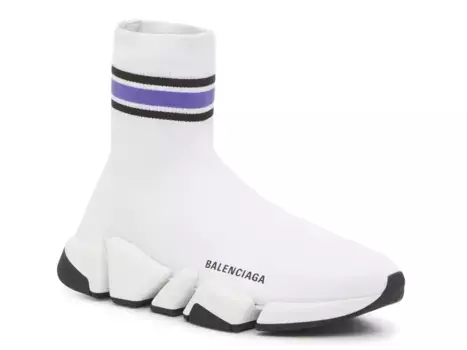 Кроссовки Speed 2.0 High-Top Sneaker Balenciaga, белый/мультиколор