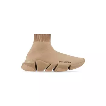 Кроссовки Speed 2.0 из переработанного трикотажа BALENCIAGA, бежевый