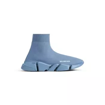 Кроссовки Speed 2.0 из переработанного трикотажа BALENCIAGA, синий