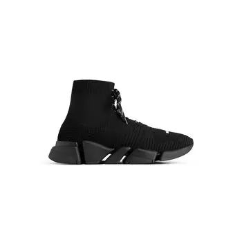 Кроссовки Speed 2.0 из переработанного трикотажа на шнуровке BALENCIAGA, черный