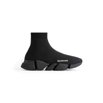 Кроссовки Speed 2.0 Monocolor из переработанного трикотажа BALENCIAGA, черный