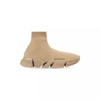 Кроссовки Speed 2.0 Monocolor из переработанного трикотажа BALENCIAGA, бежевый