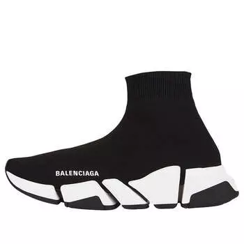 Кроссовки speed 2.0 sneaker 'black white' Balenciaga, черный