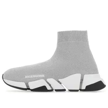 Кроссовки speed 2.0 sneaker 'silver' Balenciaga, серый