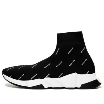 Кроссовки speed 2.0 sneakers 'black logo print' Balenciaga, черный