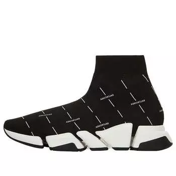 Кроссовки speed 2.0 sports shoes black/white Balenciaga, черный
