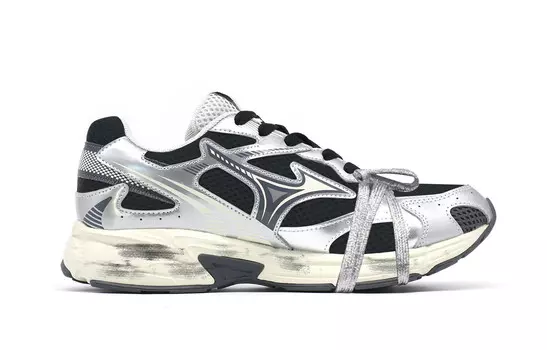 Кроссовки Speed 2K Lifestyle унисекс с низким верхом, серебристо-черный Mizuno