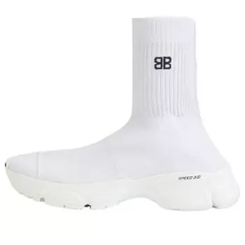 Кроссовки speed 3.0 monocolor sneakers 'recycled off white' Balenciaga, белый