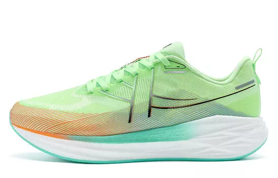 Кроссовки Speed 5.0 для бега мужские с низким верхом флуоресцентные розово-зеленые/лаваново-оранжевые Xtep