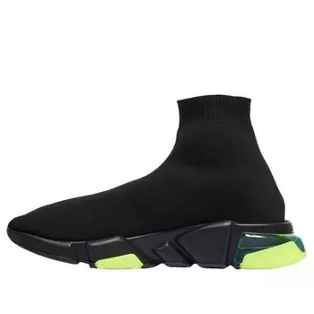 Кроссовки speed clear sole trainer 'black yellow fluo' Balenciaga, черный