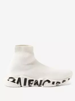 Кроссовки speed graffiti Balenciaga, бежевый
