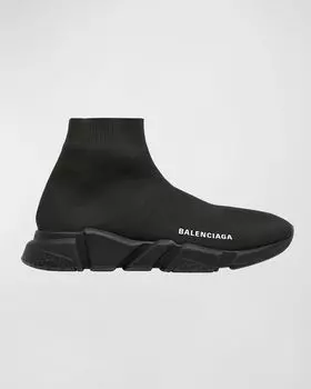 Кроссовки Speed из переработанной вязки Balenciaga, цвет 1013 Black/Wh/Bk/Bk/Bk/Bk