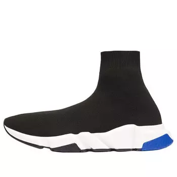 Кроссовки speed knit trainer 'black blue' Balenciaga, черный