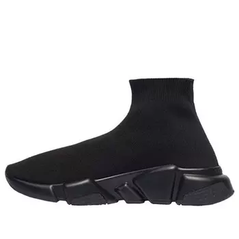 Кроссовки speed trainer 'black white' Balenciaga, черный