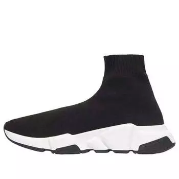 Кроссовки speed trainer 'black white' Balenciaga, черный