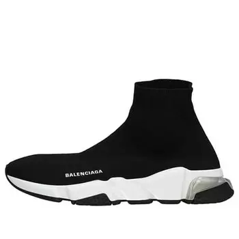 Кроссовки speed trainer 'clear sole - black' Balenciaga, черный